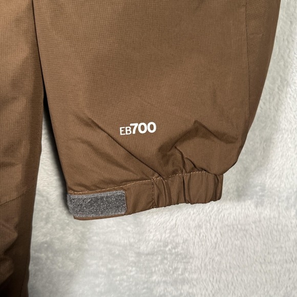 Eddie Bauer‎ Jacket Mens XL Brown EB700 Down Parka Zip Pockets Ripstop *NO HOOD - Picture 2 of 14